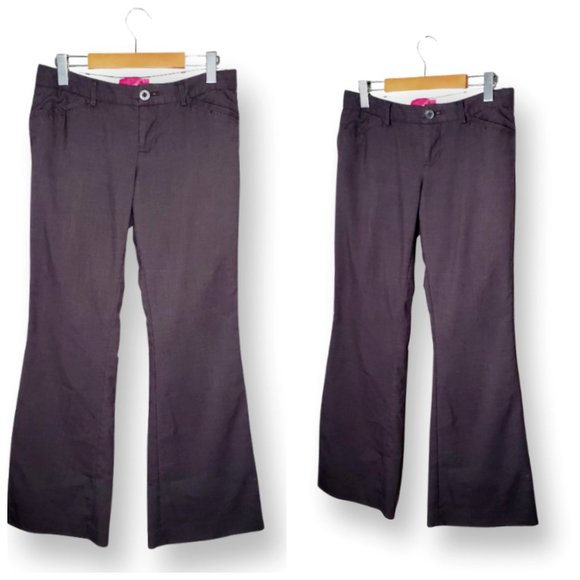 Aritzia Pants - Aritzia Talula Pants Flare Retro Y2K Low Rise Career Casual Trousers Grey 4